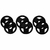 Kit de Anilhas Sport Emborrachada Furo 31MM 60 KG