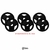 Kit de Anilhas Sport Emborrachada Furo 31MM 90 KG - comprar online