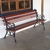 Banco Completo Para Jardim ou Praça Estilo Francês Cor Verniz - comprar online