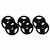 Kit de Anilhas Sport Pintada Furo 31MM 90 KG