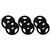 Kit de Anilhas Sport Emborrachada Furo 31MM 90 KG