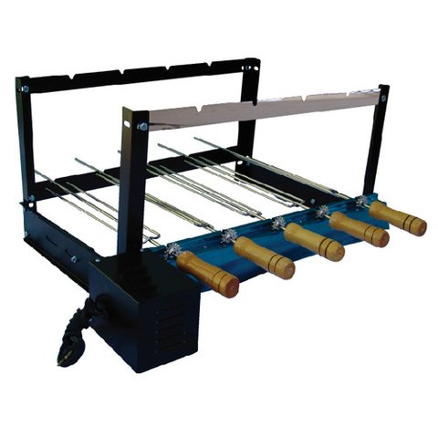 Kit Giratório Alto Aço Carbono com 4 Espetos