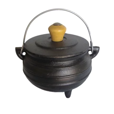 Panela de Ferro Fundido Tripé Miniatura Com T / Ferro Nº 01 450 ml