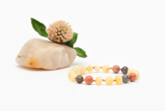 Pulsera Teresa - Ambar , piedra del sol y labradorita - comprar online
