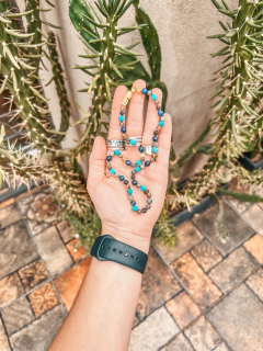 Collar Océano - Ámbar, Turquesa, Labradorita, Lapislázuli. - comprar online