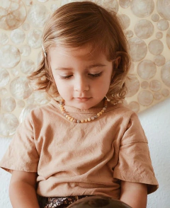 Collar Teresa ~ Ámbar, piedra del sol y labradorita en internet