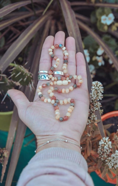 Collar Teresa ~ Ámbar, piedra del sol y labradorita - comprar online