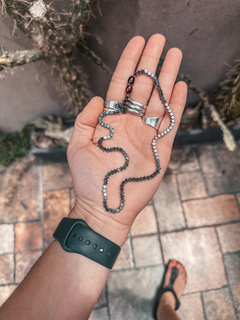 Collar ESTRELLAS - Hematite