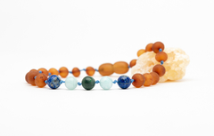 Pulsera Ada ~ Ámbar, lapislazuli, jade y amazonita - comprar online