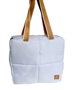 Cartera/bolso Maxi Puffer Blanco Grande - China En Bote en internet