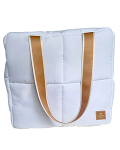 Cartera/bolso Maxi Puffer Blanco Grande - China En Bote - tienda online