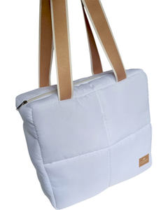 Cartera/bolso Maxi Puffer Blanco Grande - China En Bote