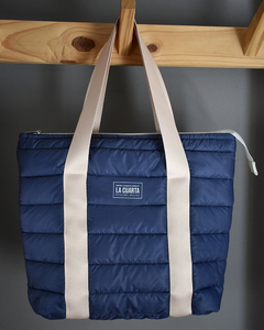 Set Bolso Bruja - Mediano+Neceser Puffer Azúl Marino - comprar online