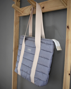 Set Bolso Bruja - Mediano+Neceser Puffer Gris Perla - La Cuarta-Kokoro