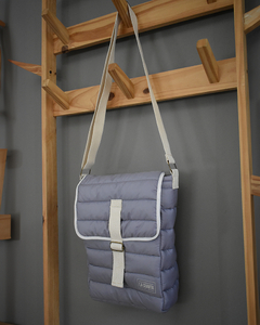 Bolso Matero Puffer Gris Perla en internet