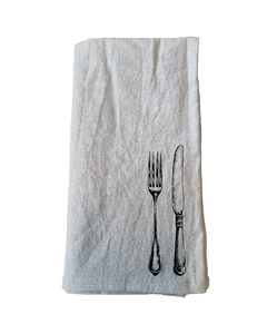 Imagen de Servilletas de Tusor - Con Estampa "Cubiertos"