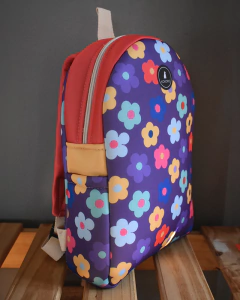 Mochila Neo - Flores Violeta en internet