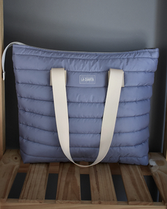 Super Bag Puffer Gris Perla - La Cuarta-Kokoro