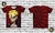 Camiseta t-shirt Naruto personagem Boruto red stamp