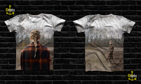Camiseta t-shirt Taylor Swift Evermore Cover Album version Two
