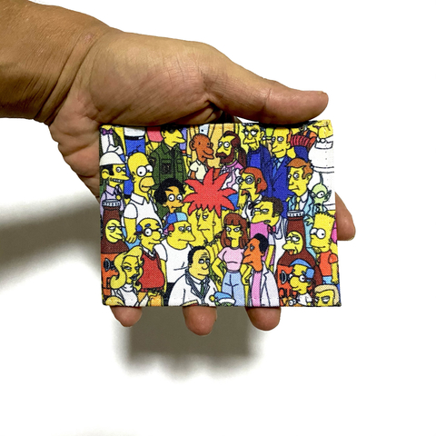 Carteira slim todos os personagem de os Simpsons
