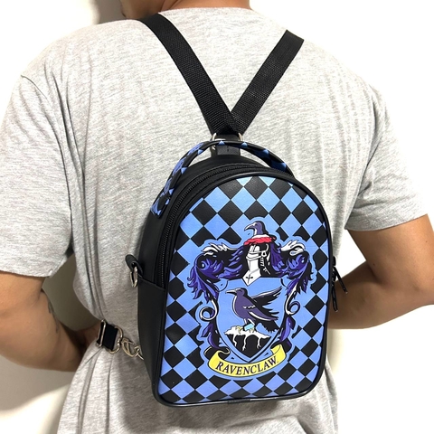 Mini mochila e bag 2 em 1 Harry potter casa corvinal