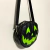 Mini mochila e bag 2 em 1 - abóbora tema halloween filme terror horror trash temática versão verde com preto - Allmadas