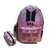 Kit mochila e estojo - BTS love yourself overlay tamanho grande padrão escolar e viagem