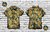Camisa de botão yellows flowers love on blue edition