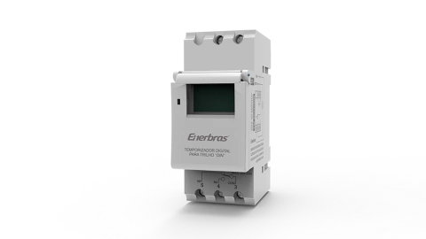Temporizador Digital 127V P/ Trilho Din Enerbras Tm-Ed127Din - comprar online