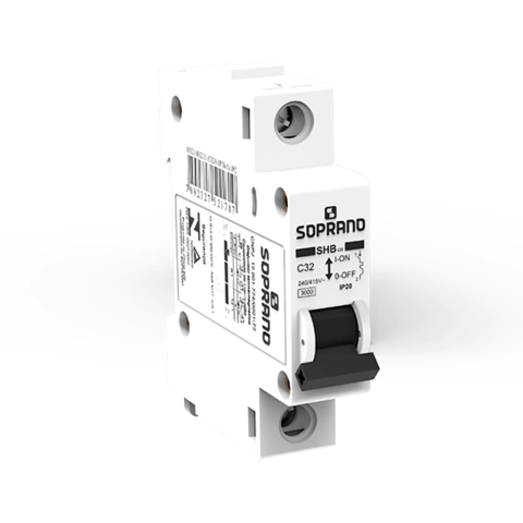 Disjuntor Termomagnético Padrão Din Unipolar 40A Curva C Soprano 05121.0040.11