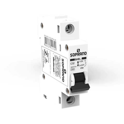 Disjuntor Termomagnético Padrão Din Unipolar 25A Curva C Soprano 05121.0025.11