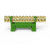 Borneira 12 Polos Com Suporte Para Trilho Din Verde Enerbras Sbtn-E12T - Voltele