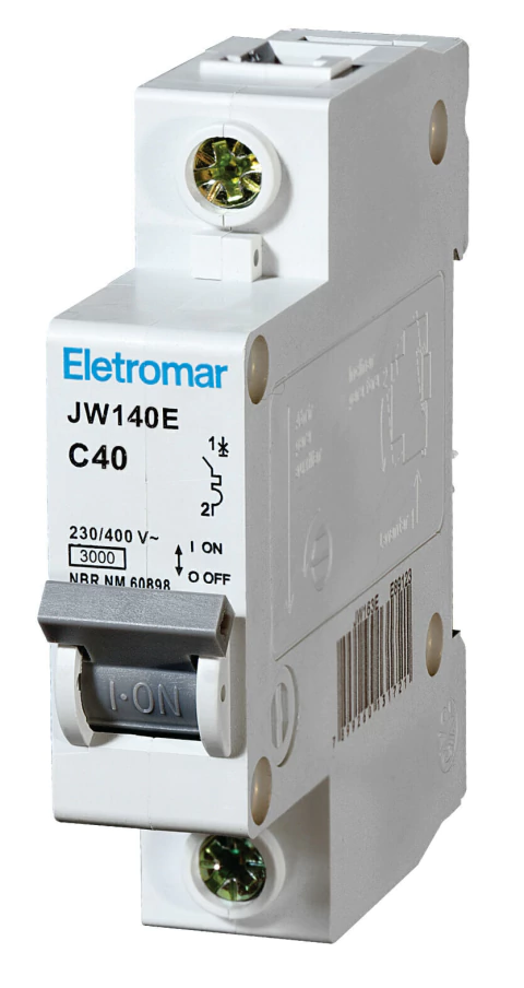 Disjuntor Padrão Din Unipolar 40A Curva C Eletromar E89121