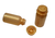 100 Frascos Flaconetes De 5 Ml dourado De Plástico Tampa Pressão - comprar online