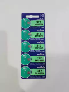 Bateria 317/ SR516- Murata (Cartela com 5 unidades)