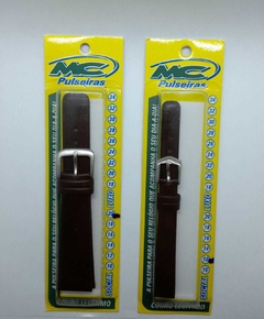 Pulseira de Couro MC - Marrom Lisa (12mm ao 20mm)