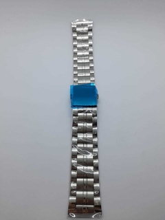 Pulseira Prata de Aço Sem Terminal (22mm)