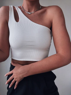 TOP GOTA MORLEY - BLANCO