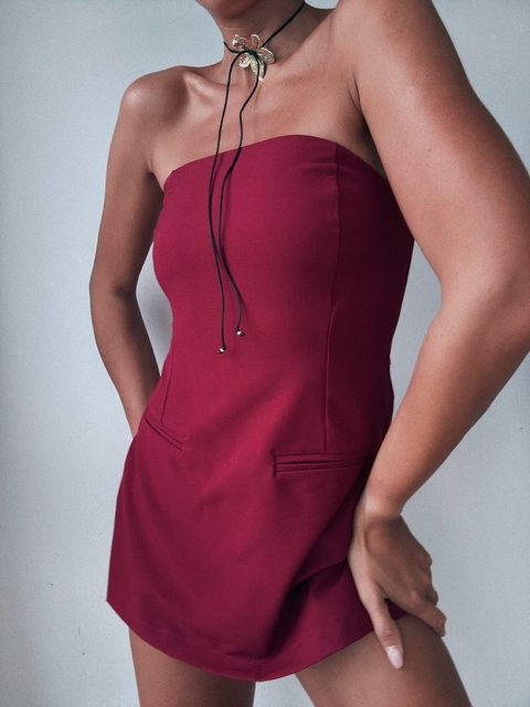 MONO | VESTIDO JULIETTE - BORDO - comprar online