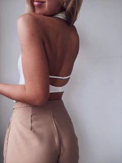 TOP CIERRE S/ESPALDA - BLANCO