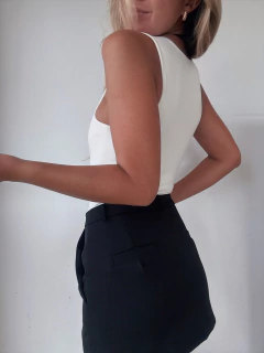 BODY CLASICO CUELLO REDONDO LYCRA - NATURAL - Juana Catalana