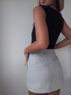 BODY ESCOTE CUADRADO V2 LOLA - NEGRO - Juana Catalana