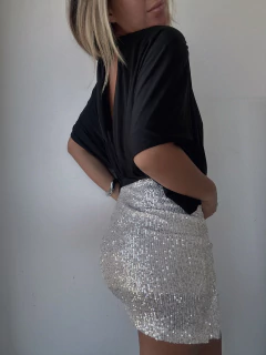 MINI LENTEJUELAS CON CRUZE - BEIGE - Juana Catalana