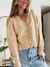 Cardigan Corto Dafne Beige - comprar online