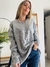 Maxi Sweater Draco Gris Melange - comprar online