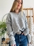 Maxi Sweater Draco Gris Melange en internet