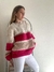 Sweater Bucarest beige y fucsia - Cielo Store