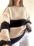 Sweater Bucarest Crema y Negro - comprar online