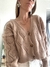 Cardigan Corto Orion Tostado - comprar online